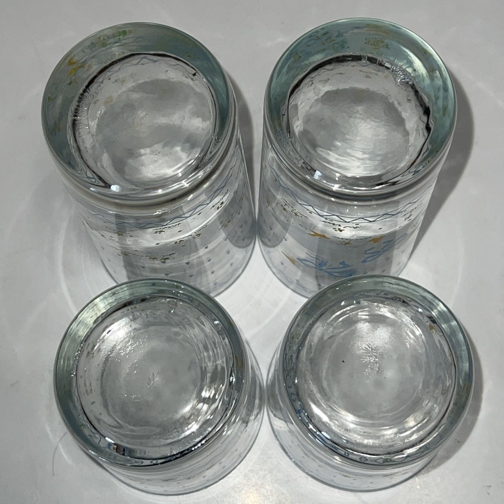 Vintage 1987 Anchor Hocking Country Geese Glasses Set of 4 Blue Ribbon Ducks - Picture 6 of 7